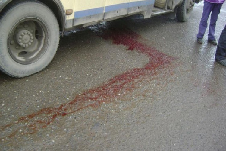 Пешеход попал под автобус перебегая на красный свет в Краснодаре