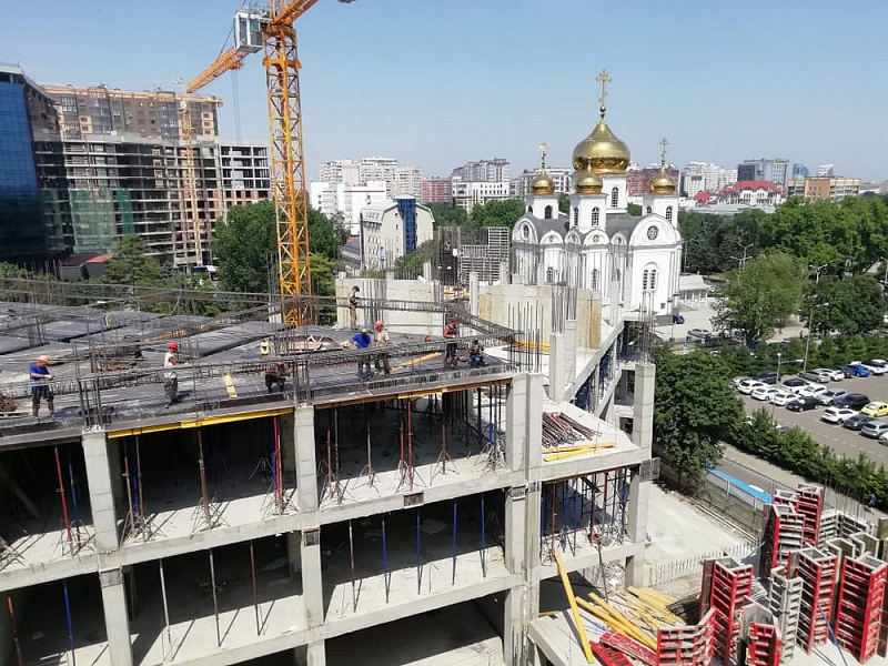 В Краснодаре завершается строительство каркаса нового здания детской краевой больницы В Краснодаре завершается строительство каркаса нового здания детской краевой больницы