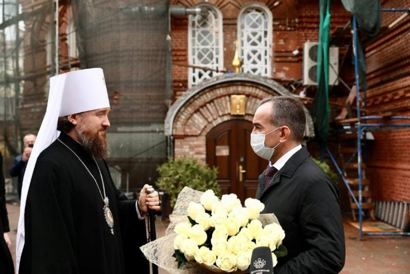 Вениамин Кондратьев поздравил с Днём тезоименитства митрополита Григория на Кубани
